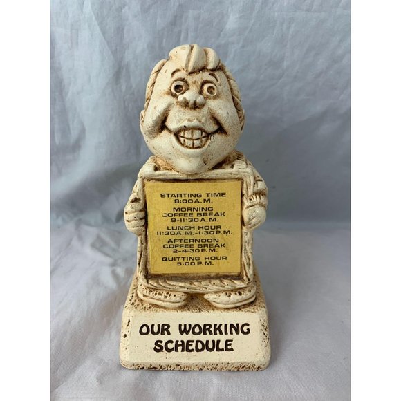 1973 Paula Working Schedule Figurine - W330 - 5.5" - Picture 9 of 9